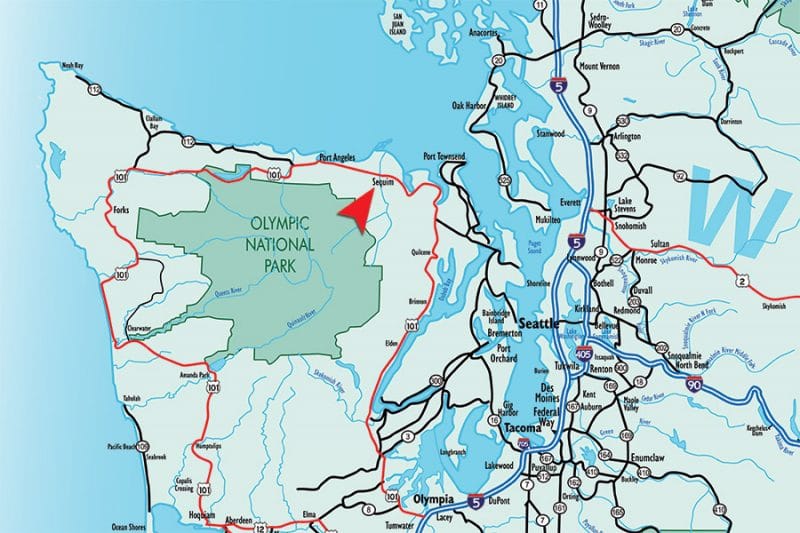 Welcome To Sequim WA The Blue Hole Of Washington State   Map 800x533 